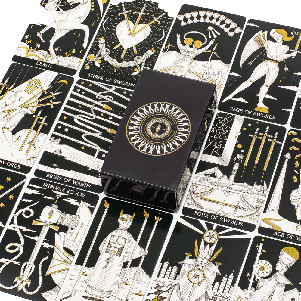 Tarot Cards Deck With Guidebook - 78枚のシンボリックなソウルタロットカード。詳細な解説書付き。英語版。占い用デッキ。ボードゲームとしても使用可能。