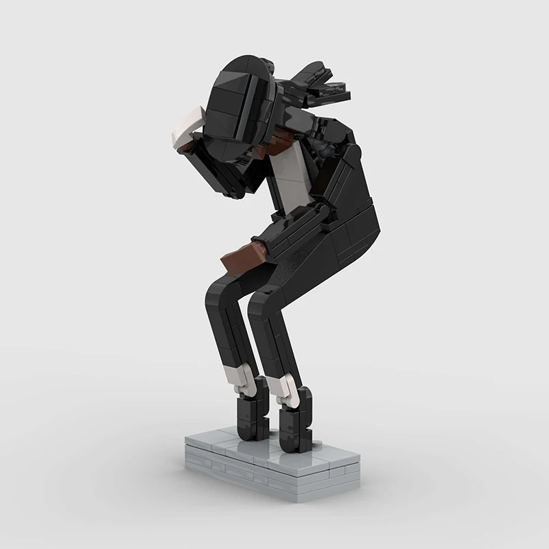 Building Blocks - MOC マイケル・ジャクソン ブロックセット。ポップの王様フィギュアモデル。宇宙を歩くポーズ。大人向けのDIY組み立ておもちゃ。ファン向け。