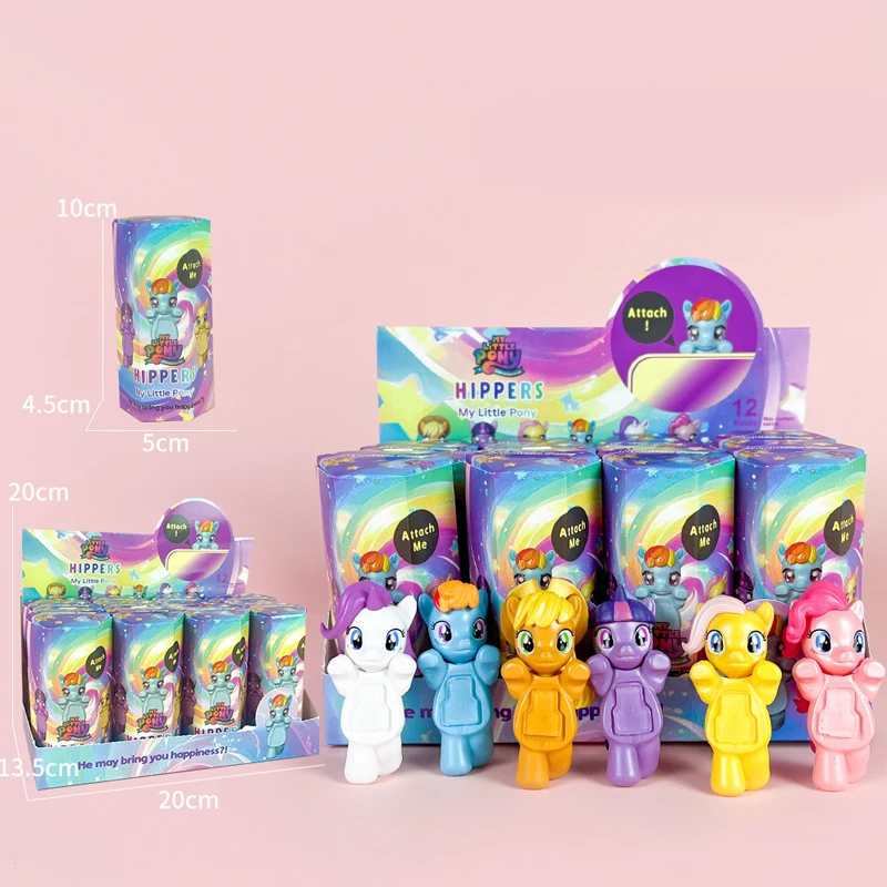 Anime Action Figure Blind Box - 1箱入り「マイリトルポニー」アニメフィギュア、ブラインドボックスシリーズ、アニメグッズ、人形、ファン向けの誕生日プレゼント、ランダムなブラインドボックス、ホリデーギフト。