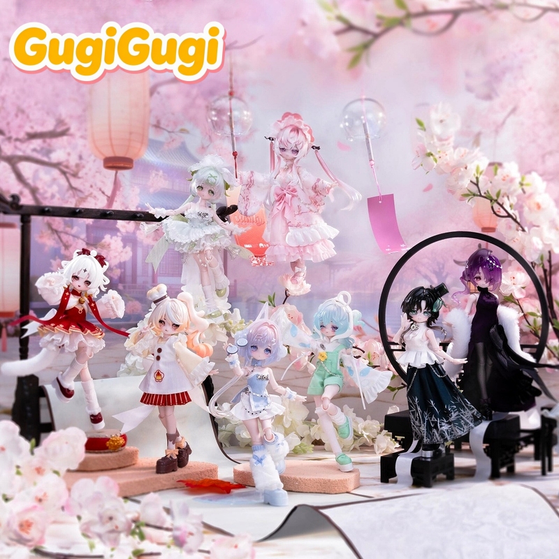 Anime Action Figure Blind Box - 本物のミンティリトルラッキースピリッツシリーズ 1/8 アクションフィギュア Bjd ブラインドボックスかわいいアニメキャラクターモデルおもちゃ装飾収集ギフト