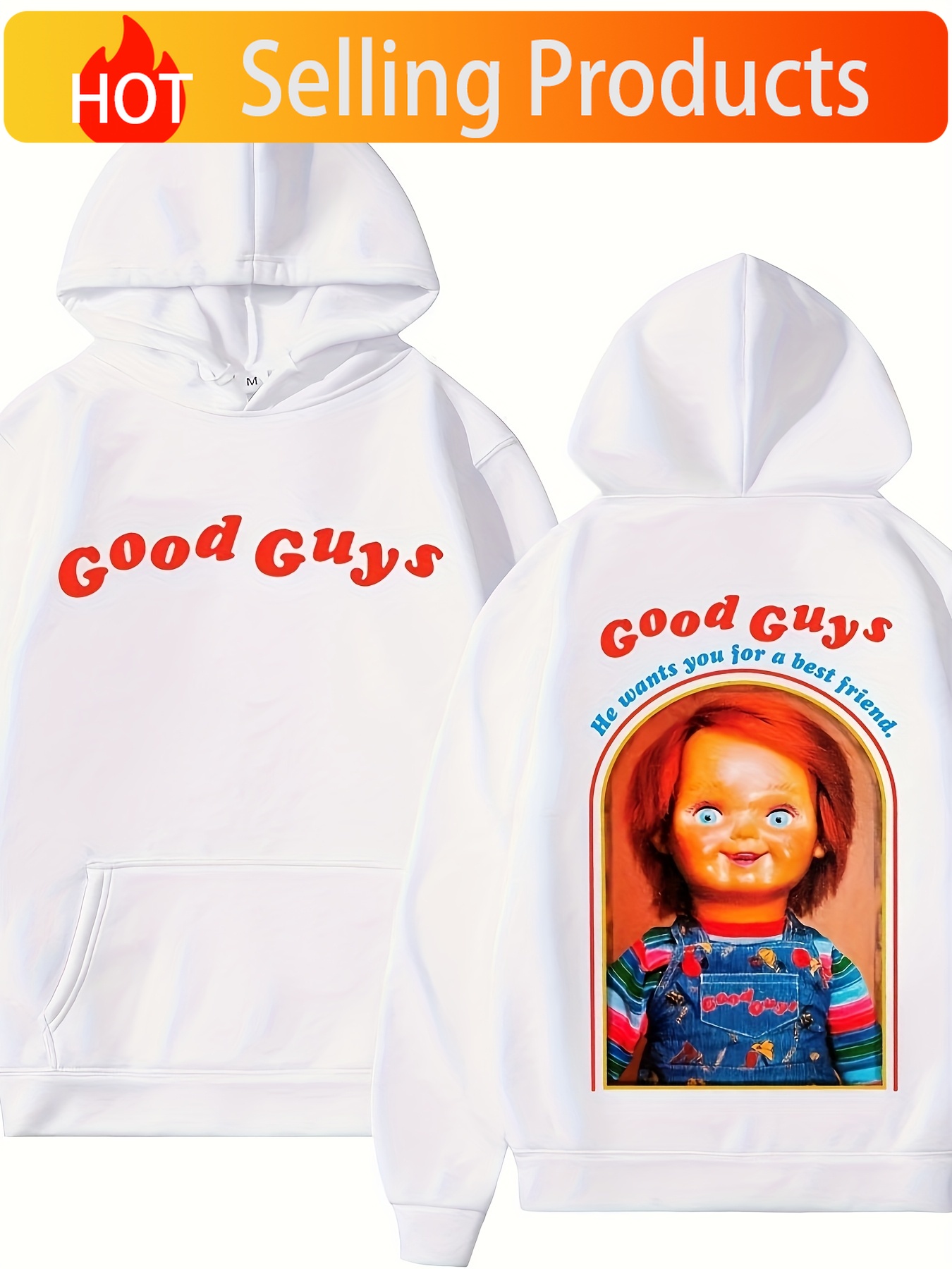 Dolls - ヨーロッパとアメリカのスタイルの映画、子供向けゲーム、人形、プリント入りパーカー、ファッショナブルな服
