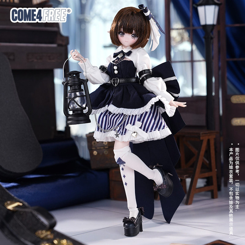 Bjd Doll 1 6 Full Set With Clothes - 新作 Come4free 1/6 BJDドール用、普段着シリーズ、メイド風ドレス、関節人形用フルセット、普段着のみ。