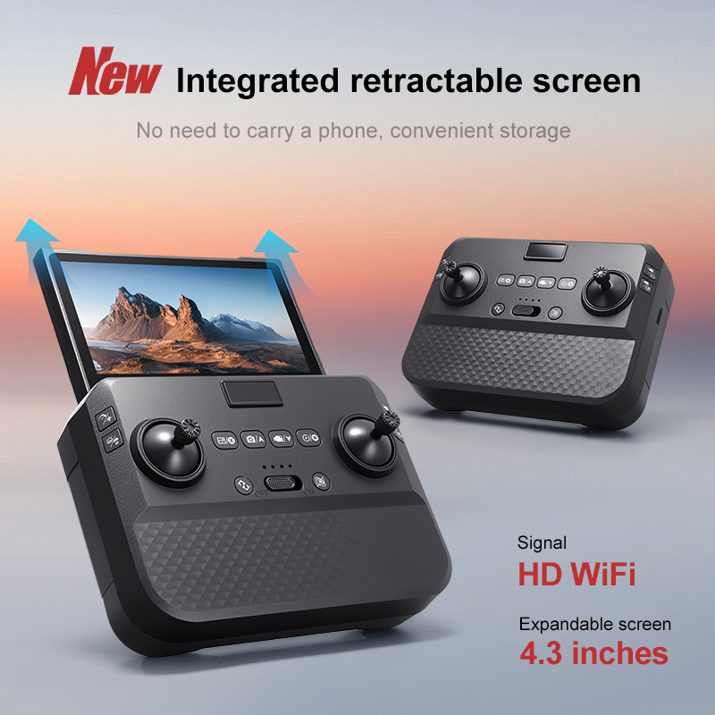 ブラシレスモーター搭載スクリーン付きドローン、デュアルカメラ - Fpv Brushless Rc Drone 4K のレビューと価格