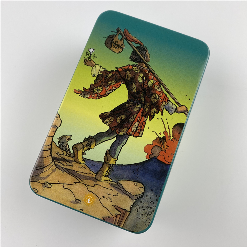 メタルボックス金メッキ版バックライダータロットカードデッキ紙 - Tarot Cards Deck With Guidebook のレビューと価格