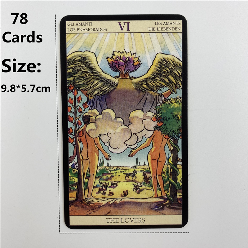 メタルボックス金メッキ版バックライダータロットカードデッキ紙 - Tarot Cards Deck With Guidebook のレビューと価格