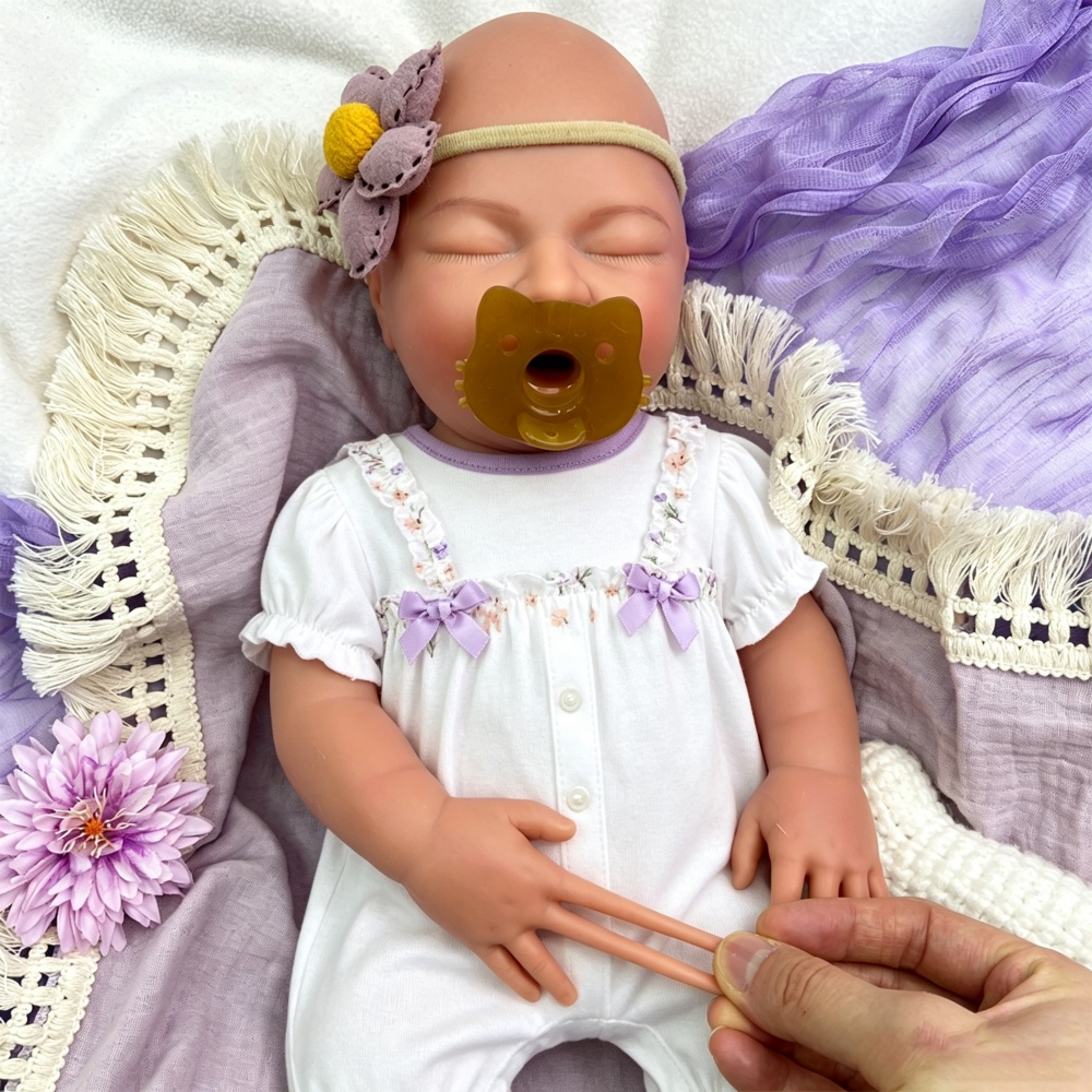55cmヒーリングフルソフトシリコンリボーンドール、口が開く - Reborn Baby Doll Silicone Realistic のレビューと価格