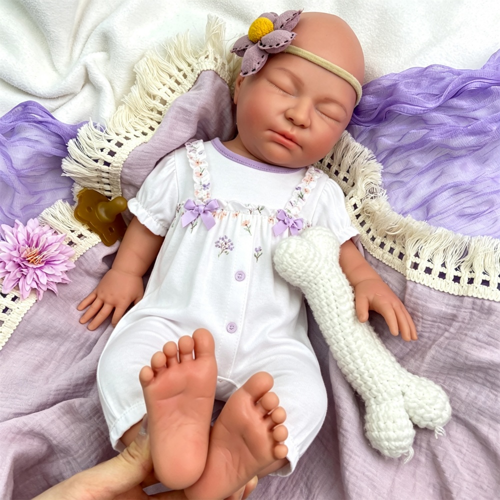 55cmヒーリングフルソフトシリコンリボーンドール、口が開く - Reborn Baby Doll Silicone Realistic のレビューと価格