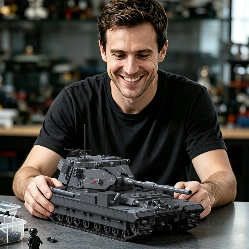 2165個入り FV215 戦車破壊車 ブロックセット 1: - Lego Compatible Military Tank のレビューと価格