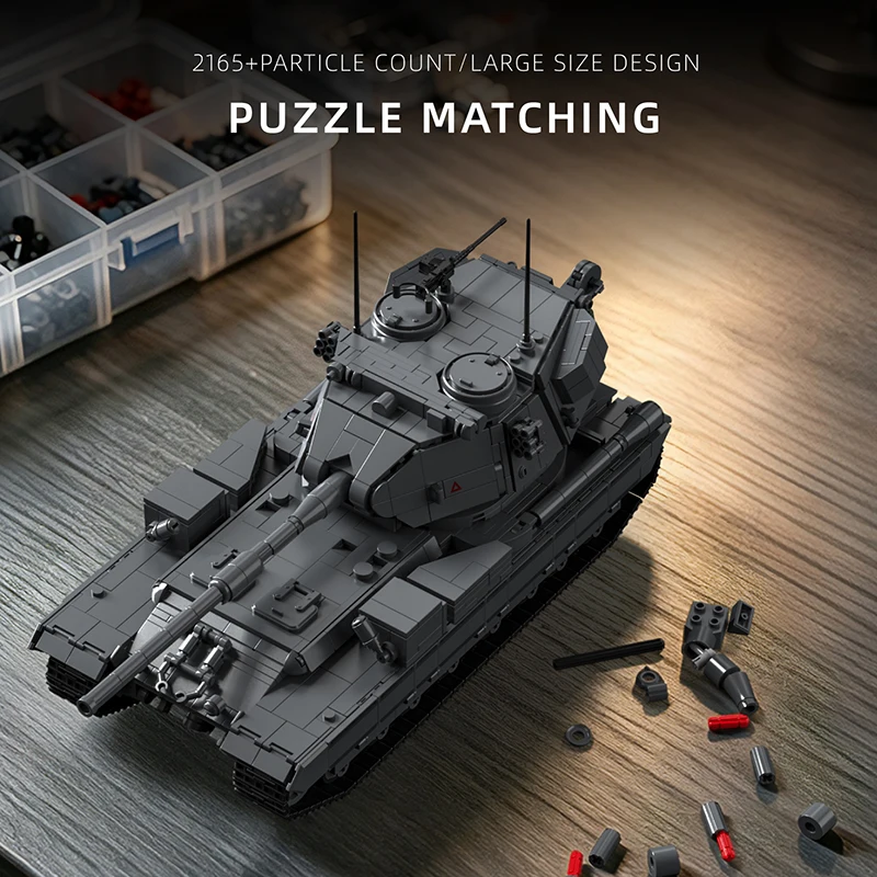 2165個入り FV215 戦車破壊車 ブロックセット 1: - Lego Compatible Military Tank のレビューと価格