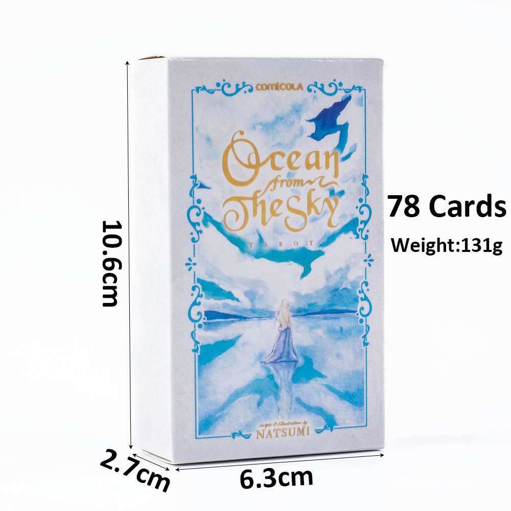 10.3*6cm 手描き水彩タロットデッキ - 天空から見た - Tarot Cards Deck With Guidebook のレビューと価格