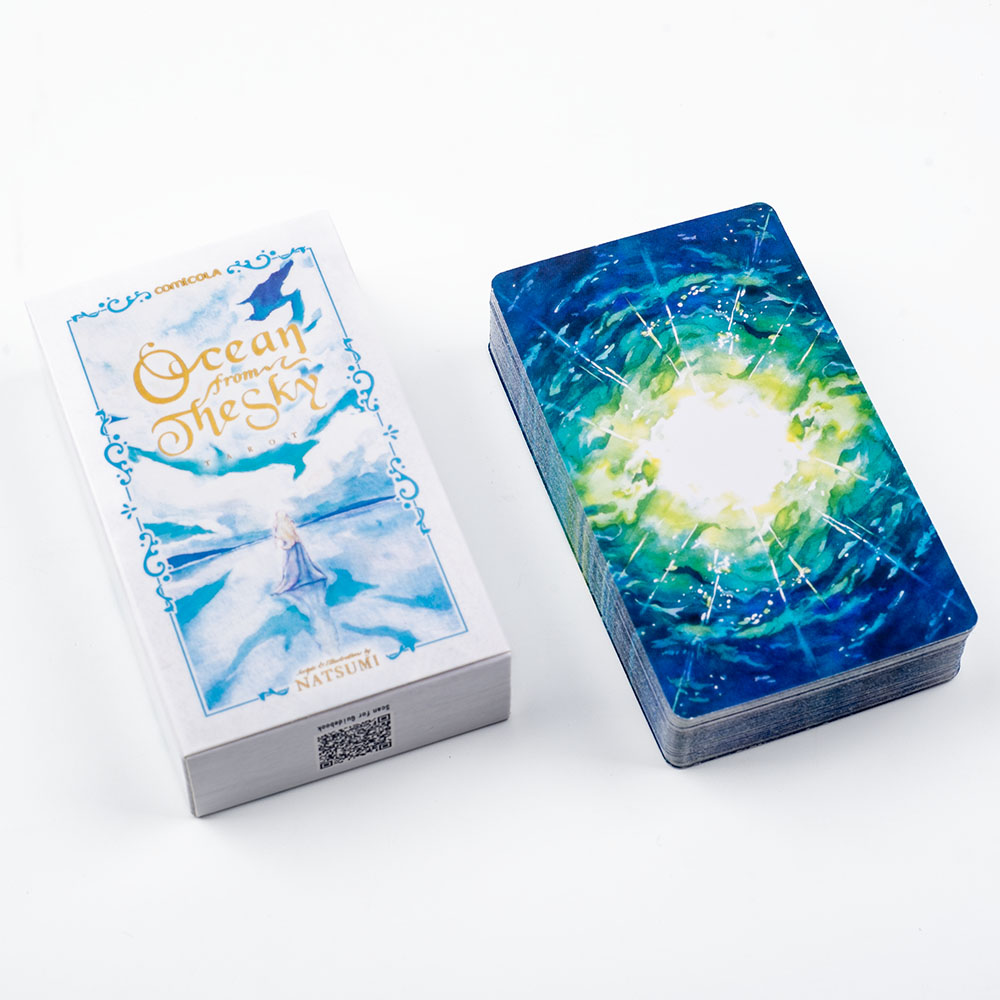10.3*6cm 手描き水彩タロットデッキ - 天空から見た - Tarot Cards Deck With Guidebook のレビューと価格