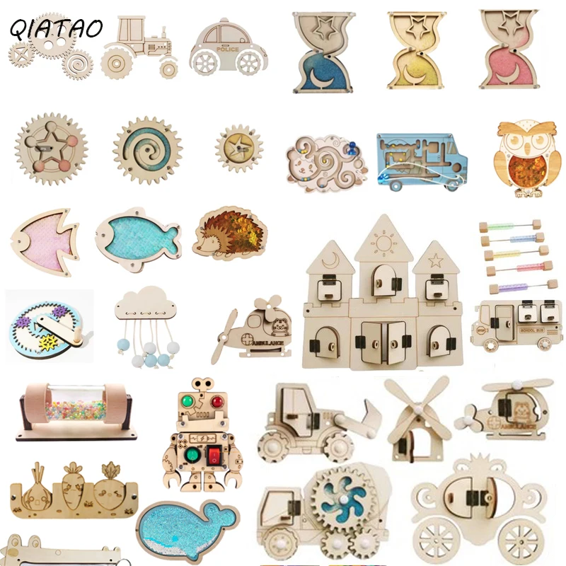 子供のためのビジーボード,ディズニーウッドアクセサリー,トラ - Montessori Wooden Busy Board Toddler のレビューと価格