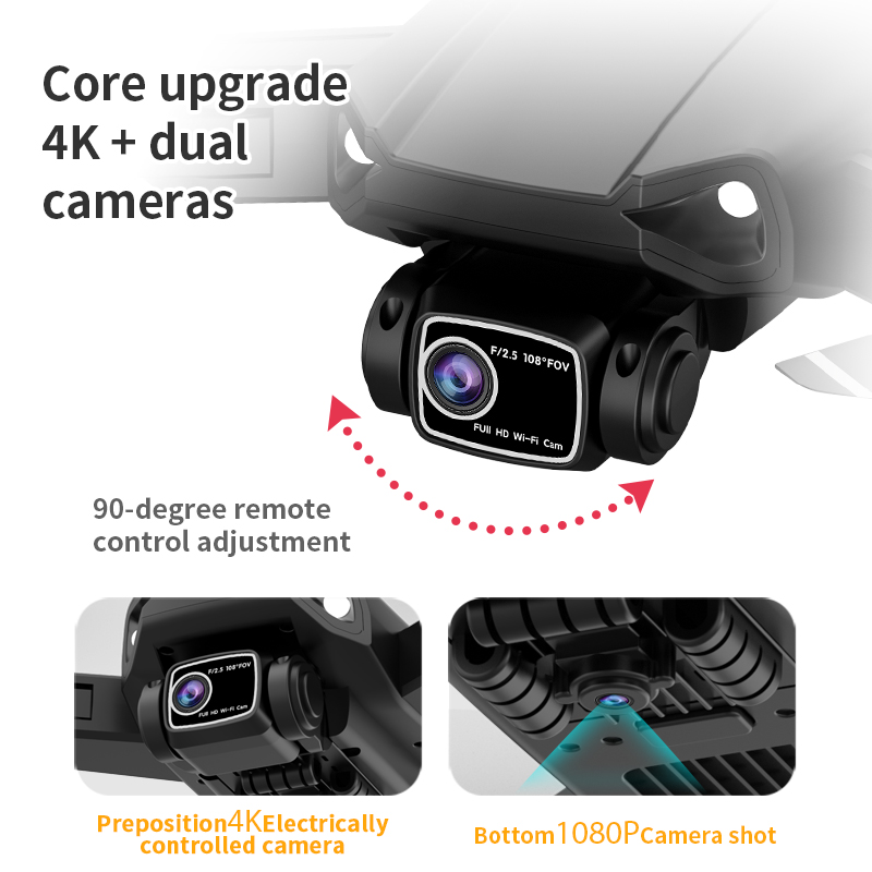 L900 PLUS GPSドローン 4KプロフェッショナルH - Fpv Brushless Rc Drone 4K のレビューと価格