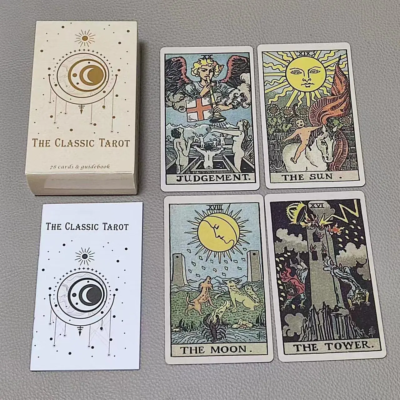 初心者向けの素敵な本が付いた古典的なタロットカード、10.3 - Tarot Cards Deck With Guidebook のレビューと価格