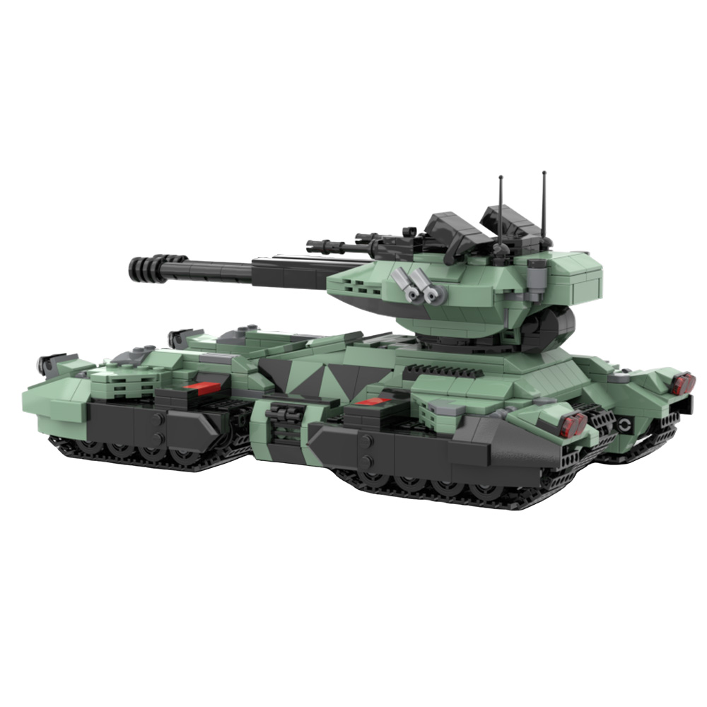 MOC UNSC グリズリータンクビルディングブロックモデル - Lego Compatible Military Tank のレビューと価格
