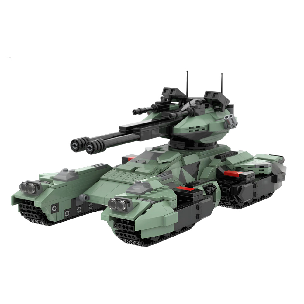 MOC UNSC グリズリータンクビルディングブロックモデル - Lego Compatible Military Tank のレビューと価格