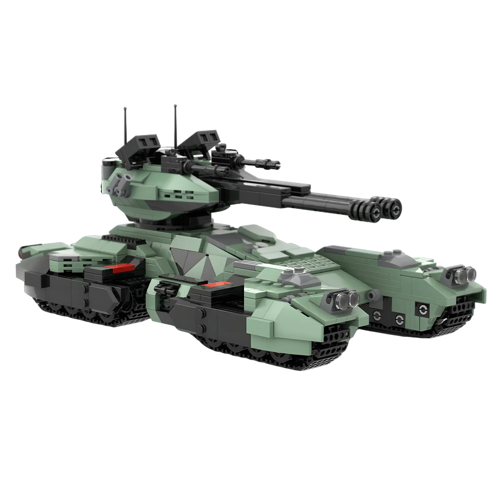MOC UNSC グリズリータンクビルディングブロックモデル - Lego Compatible Military Tank のレビューと価格