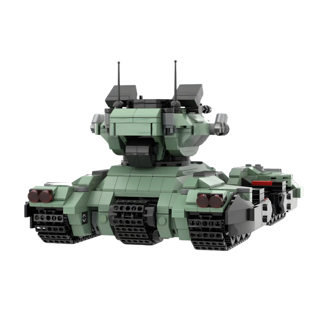 MOC UNSC グリズリータンクビルディングブロックモデル - Lego Compatible Military Tank のレビューと価格
