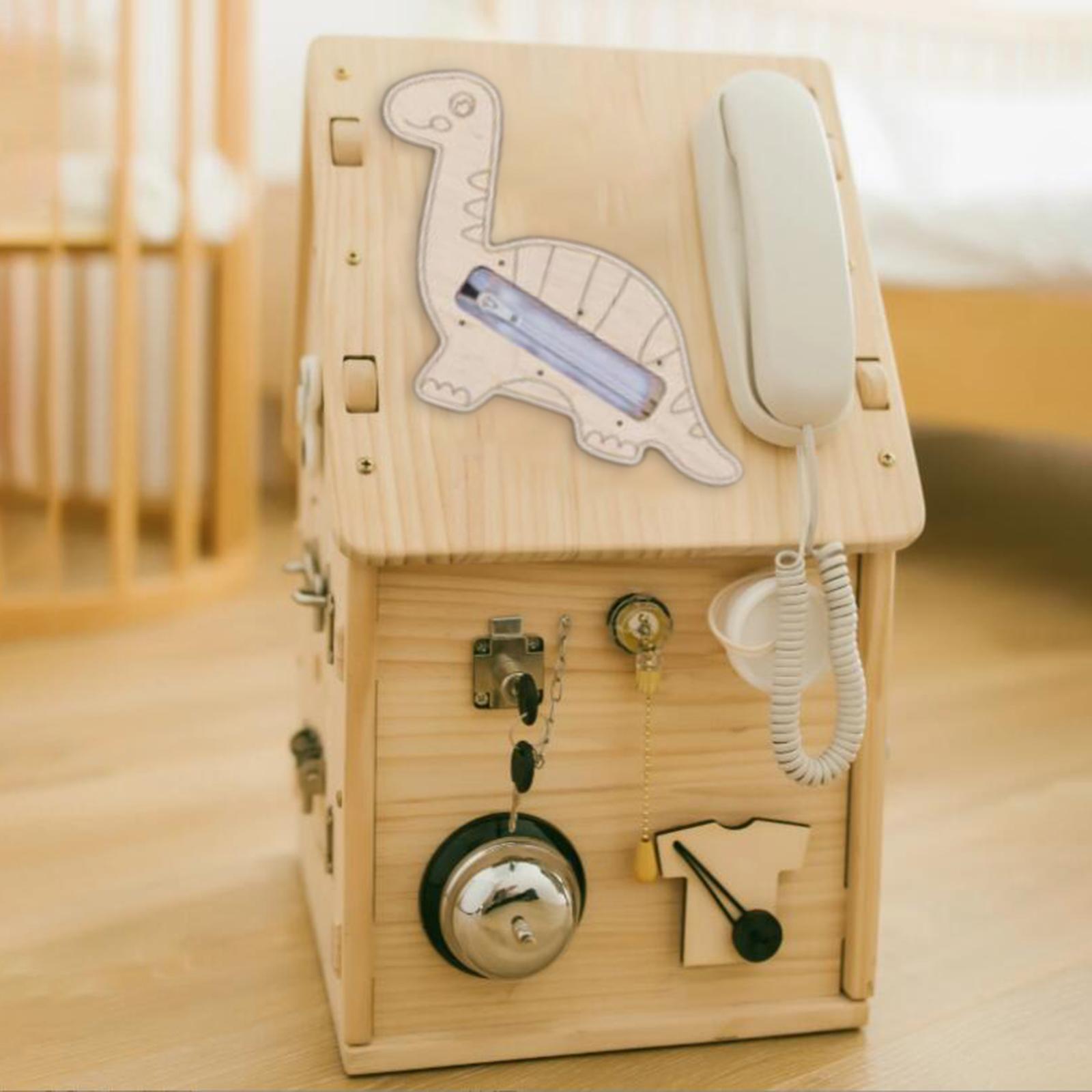 木製の知育ボード、モンテッソーリおもちゃ。幼児向け、持ち運び - Montessori Wooden Busy Board Toddler のレビューと価格