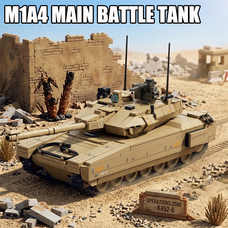 ミリタリー924ピース デルタフォース M1A4主力戦車 モ - Lego Compatible Military Tank のレビューと価格