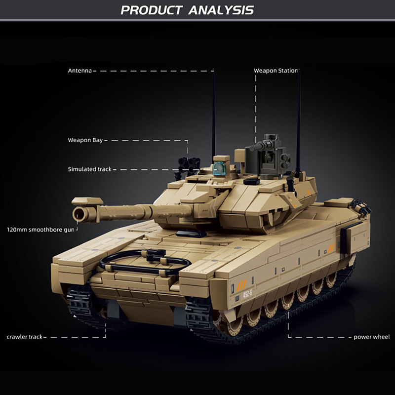 ミリタリー924ピース デルタフォース M1A4主力戦車 モ - Lego Compatible Military Tank のレビューと価格