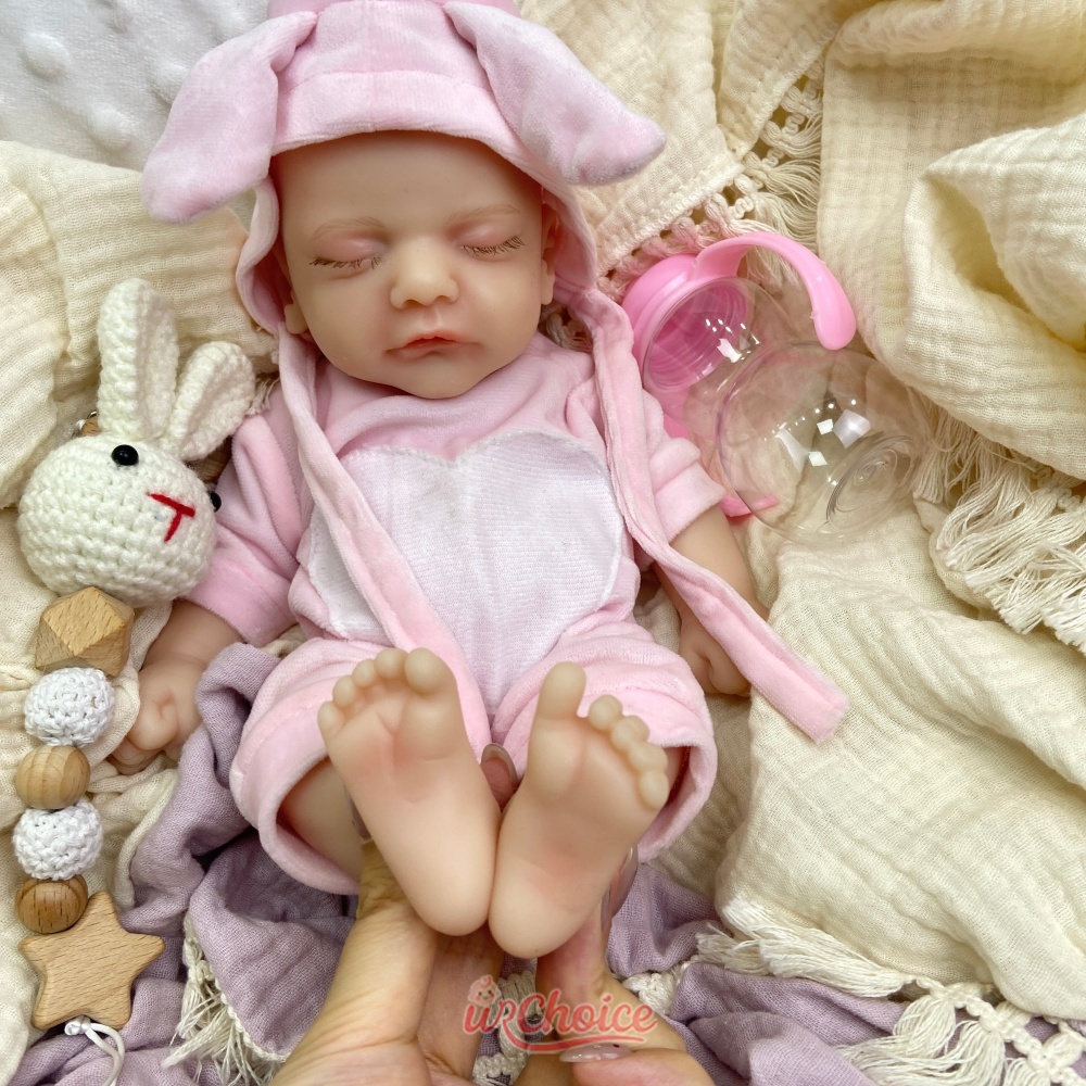 12インチ（30cm）のソフトシリコン製リボーンドール、リア - Reborn Baby Doll Silicone Realistic のレビューと価格